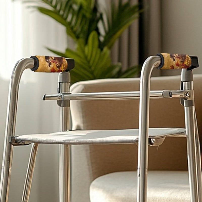 Rnyleeg Walker Handle Pads for Ladies Rollator Handle Cushions Non-Slip Soft Handles Cushion Padding for Folding Walker - Image 3